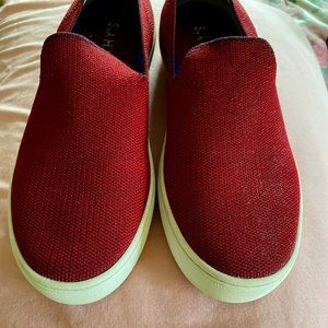 Rothy's Nantucket Red  classic slip on sneakers